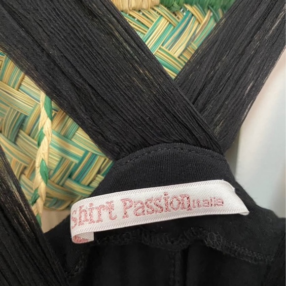 Made in Italy vintage black dress with 100% silk details - Picture 4 of 6